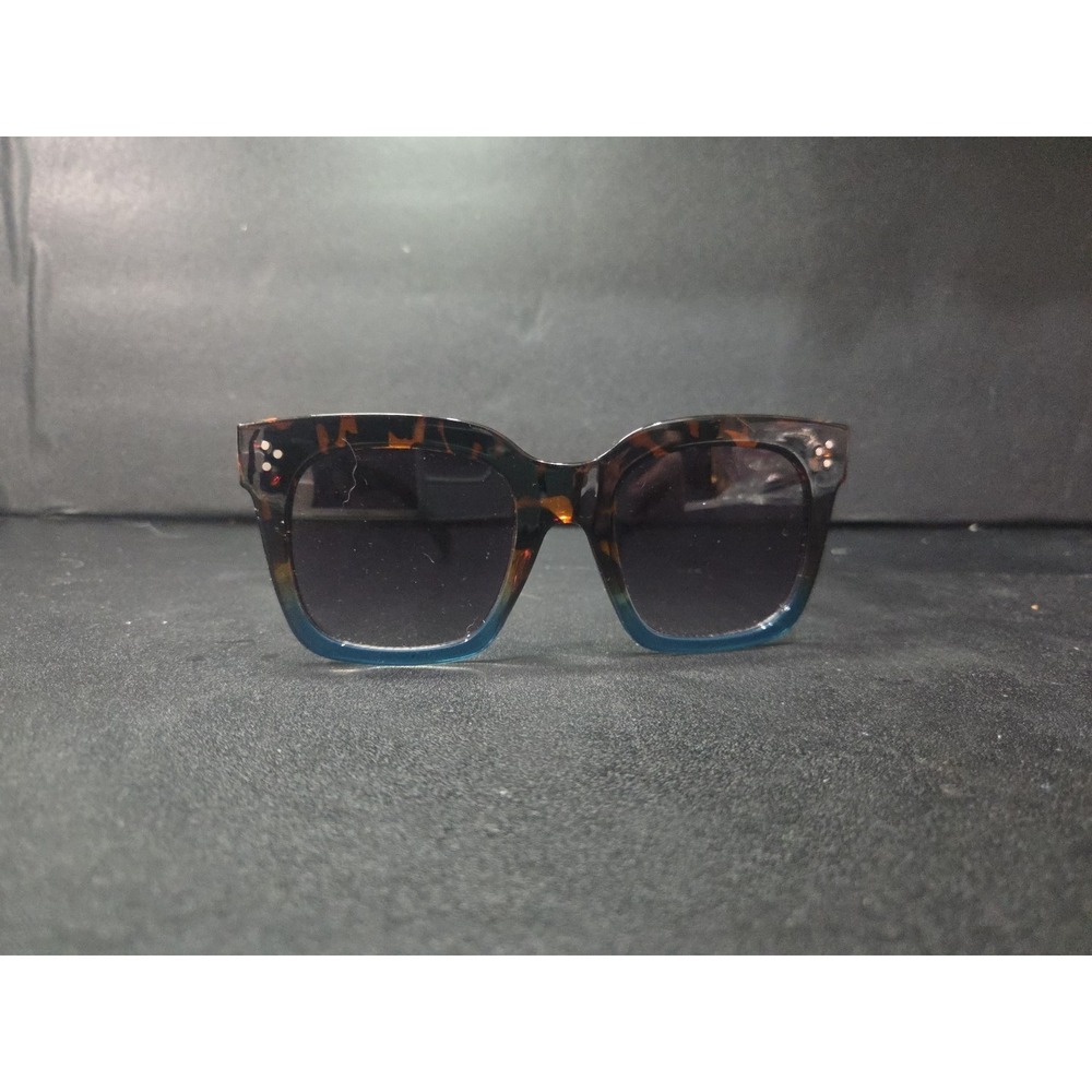 Zero UV‎ Polarized Sunglasses, Square plastic frame, Tortoise Blue Ombré